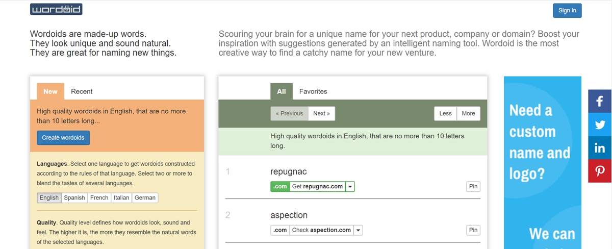 ecommerce name generator